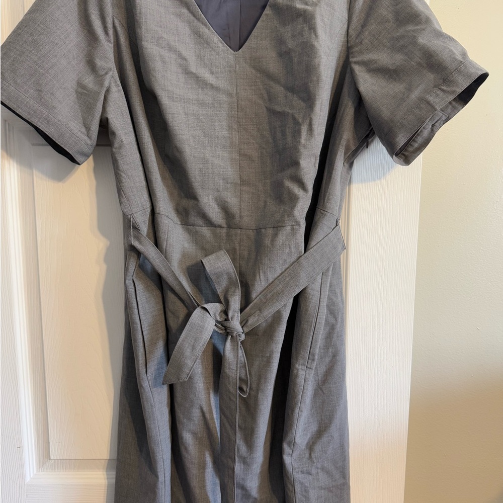 Lands' End Elegant Gray Dress